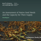 An Assessment of Native Seed Needs and the Capacity for Their Supply Final Report cover photo