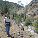 Harrison during a research trip. She has been conducting research at UC Davis' McLaughlin Natural Reserve for nearly 40 years